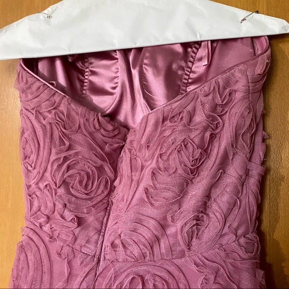 Le Chateau Strapless Rosette Formal Dress - Picture 9 of 10